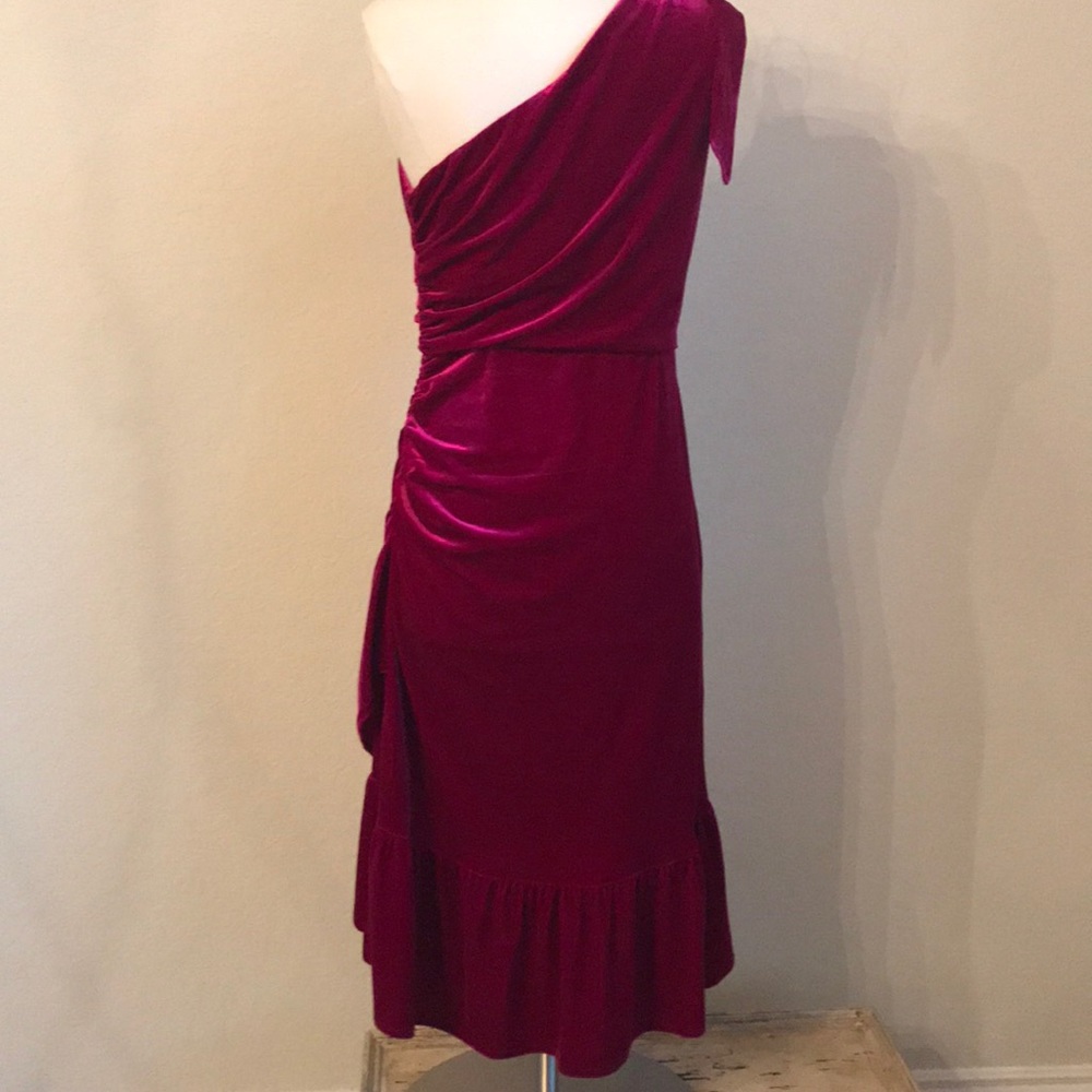 Lucy Paris One Shoulder Rouched Dress - Picture 7 of 8
